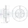 DELPHI Disques de frein pour MAZDA: MX5 (Ref: BG3393)