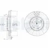 Disque de frein DELPHI BG3396 avant, ventilé, 2 pièce