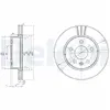 Disque de frein DELPHI BG3296 avant, ventilé, 2 pièce