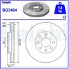Jeu de 2 disques de frein DELPHI BG3404 - Réf. APBG3404