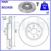 Jeu de 2 disques de frein DELPHI BG3430 - Réf. APBG3430