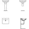 Ideal Standard Connect Air Lavabo mural, E029901,