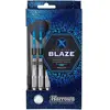 Harrows fléchettes pointe de la Blaze Inox Steeltige poids bleu 24