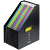 Snopake Pochette trieur A4 rigide 13 compartiments noir contours renforcés