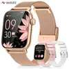 NAIXUES Montre Connectée Femme 1,85'' avec Appel Bluetooth/3 Bracelet/...