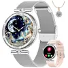 KIQULOV Montre connectée Femme Appel Bluetooth AMOLED, Fonction Féminine, Tracker d'activité, Fréquence Cardiaque, SpO2, IP68