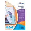 Intercalaire pochette neutre multicolore A4 Avery plastique 6 onglets ...