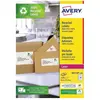 Avery Dennison Etiquettes Adresses Recyclées Laser Blanc 635 X 339mm