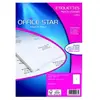 OFFICE STAR - Boite de 100 étiquettes autocollantes blanches multi-usa...