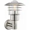 Dexter - 1 lumière murale extérieure en acier inoxydable poli, verre IP44, E27 - Endon