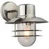 Jenson - 1 lumière murale extérieure en acier inoxydable poli, verre IP44, E27 - Endon