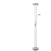 Endon - Rome - Lampadaire Mère et Enfant Chrome Satiné, Verre Opale, G...