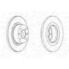 Jeu de 2 disques de frein FERODO DDF1157 - Réf. 1020567