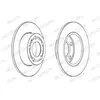Jeu de 2 disques de frein FERODO DDF929 - Réf. 1021161