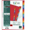 Jeu de 20 intercalaires alphabétiques carte lustrée couleur A4 - Exacompta