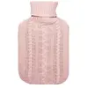 Cassandra Bouillotte Housse Tricot Rose 1,8L