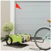 VIDAXL Prix bas - Remorque de vélo Polyvalent - supporté 50 kg - vert ...