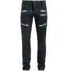 Pantalon en toile Gothic de Heartless - Alihan Pant - W32L34 à W38L34 - pour Homme - noir W34L34