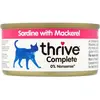 Thrive Complete Nourriture avec Sardine/Maquereau pour Chat 6 x 75 g