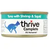 Thrive Complete Nourriture avec Thon/Crevettes/Calmars pour Chat 6 x 75 g