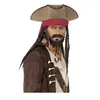 Smiffys Chapeau pirate marron avec cheveux dreadlocks - Déguisements et fêtes