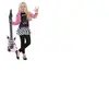 Smiffy's déguisement rockstar glamour fille - 7/9 ans - noir - smiffys 36334/m