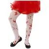 Smiffys Collants, Blanc, avec impressions de taches de sang, 6-12 ans