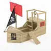TP Toys Cabane Bateau Pirate Galleon Bois Fsc® Marron - Noir - Rouge