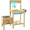 TP Toys Table À Rempoter Pour Enfant Petit Jardinier Bois Fsc® Marron - Bleu - Noir