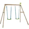 Tp Toys Portique 2 Balançoires Forest Bois H200cm Marron - Bleu - Gris - Vert