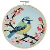 Kit de Broderie Bird Blossom avec Cercle en Bois de 15cm - Trimits Idé...