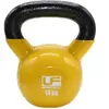 Urban Fitness kettlebell 14 kg acier/vinyle noir/jaune