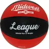 Midwest Ballon de basket-ball unisexe pour jeunes, noir, 5