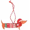 Décoration de noël chien Rex London 4,5x10x0,3 cm