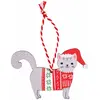 Décoration de noël chat Rex London 6,5x9,5x0,3 cm