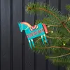 Décoration de noël cheval en bois Rex London 8,8x0,4x18 cm