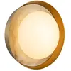 Quintiesse Applique murale LED ALONSO, laiton, Ø 22 cm Métal/verre/alb...