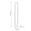 Quintiesse Applique murale LED CAESAR, bronze, hauteur 64 cm, métal/al...