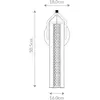 Elstead Lighting Espada Applique murale LED vertical, QN-ESPADA-1W-BG,