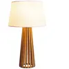 Elstead Lighting Slatted Lampe de table E27, QN-SLATTED-TL-TEAK,