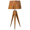 Elstead Lighting Angular Lampe de table E27, QN-ANGULAR-TL-TEAK,