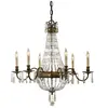 FEISS Bellini - Lustre à 6 ampoules au fini bronze britannique, E14 - Elstead
