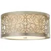 FEISS Arabesque - Plafonnier à 2 Lumières Feuille d'Argent, E27 - Elstead