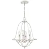 Elstead quoizel bradbury lustre à plusieurs bras blanc antique