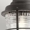 ELSTEAD Suspension extérieur Kichler Aluminium,verre nervuré transparent Zinc patiné