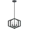 Elstead quoizel vanguard plafonnier wire frame suspendu vieux noir
