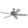 KICHLER Ventilateur de plafond Monarch2 52, étain antique brossé