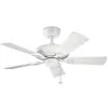 KICHLER Ventilateur de plafond Kevlar 42 IP44, blanc, Ø 107 cm