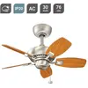 KICHLER Ventilateur de plafond Canfield 30, nickel brossé