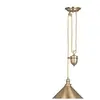 ELSTEAD Luminaire suspendu à hauteur reglable Provence 1 lumière - Laiton vieilli
